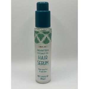 Trader Joe's Shea Butter & Coconut Oil‎ Hair Serum Tame Frizz Add Shine 2.75 oz